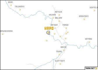 map of Wapo