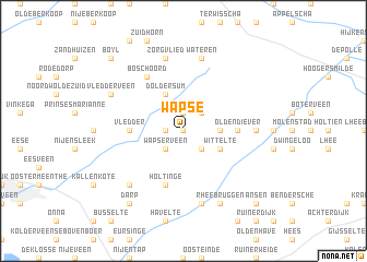 map of Wapse