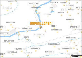 map of Wapwallopen