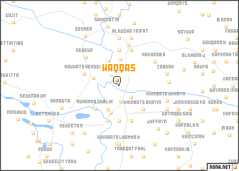 map of Waqqāş