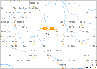 map of Warababe