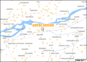 map of Wāra Chāmiān