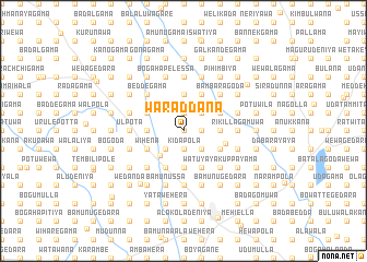 map of Waraddana