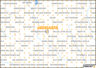 map of Waraddana