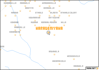 map of Waradeniyawa