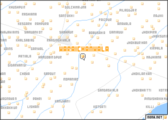 map of Waraichānwāla