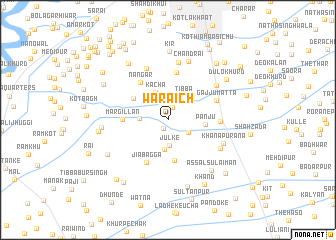 map of Warāich