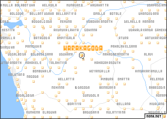 map of Warakagoda