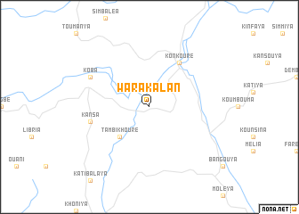 map of Warakalan