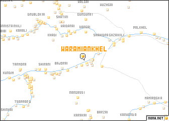 map of Wara Miān Khel