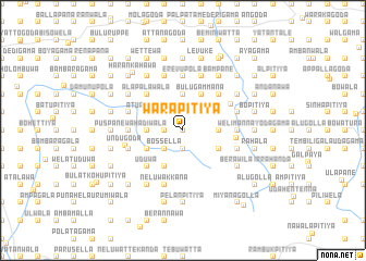 map of Warapitiya