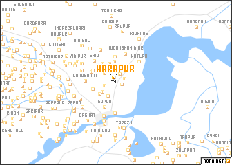 map of Wārapur