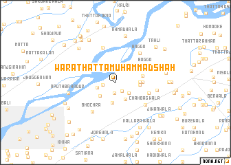 map of Wāra Thatta Muhammad Shāh