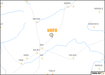 map of Wara