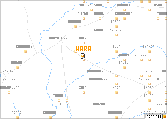 map of Wara