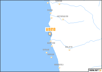 map of Wara