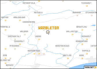 map of Warbleton