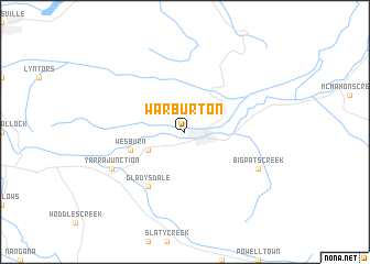 map of Warburton