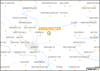 map of Wardington