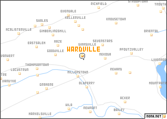 map of Wardville