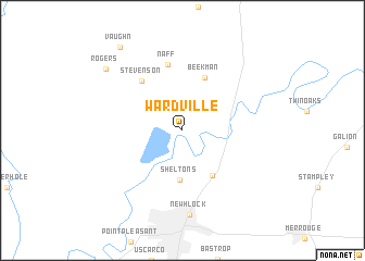 map of Wardville