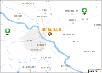 map of Wardville