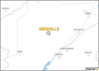 map of Wardville