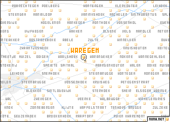 map of Waregem