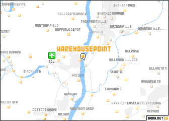 map of Warehouse Point