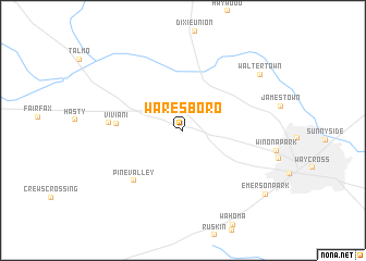 map of Waresboro