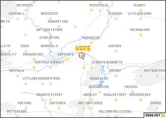 map of Ware