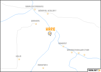 map of Ware