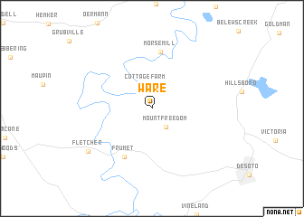 map of Ware