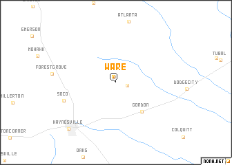 map of Ware