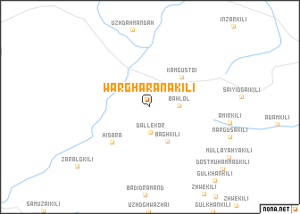 map of Wargharāna Kili