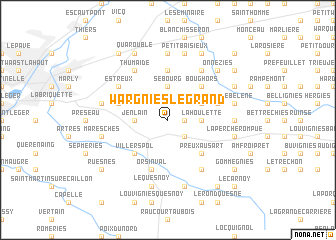 map of Wargnies-le-Grand