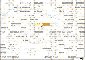 map of Warigama