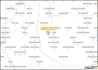 map of Waringin