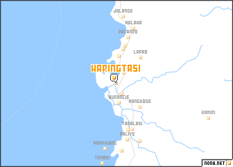 map of Waringtasi