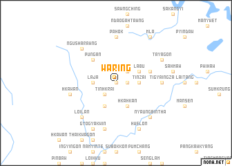 map of Waring