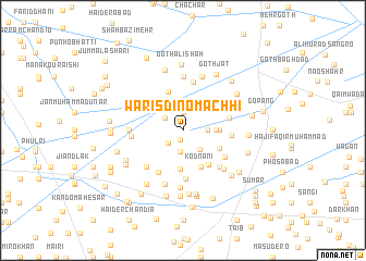 map of Wārisdino Māchhi