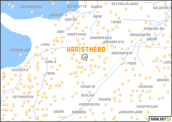 map of Wāris Thebo