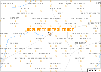 map of Warlencourt-Eaucourt