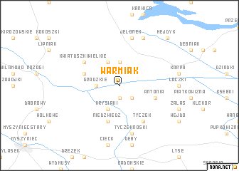 map of Warmiak