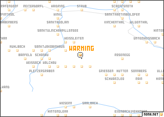 map of Warming