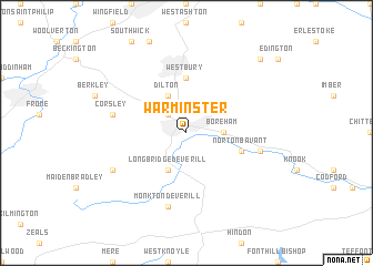 map of Warminster