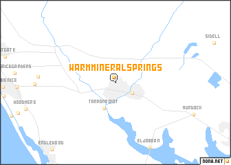 map of Warm Mineral Springs
