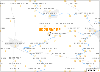 map of Warmsdorf