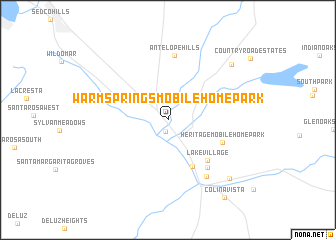 map of Warm Springs Mobile Home Park