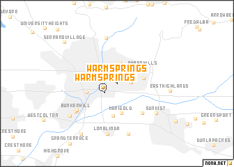 map of Warm Springs